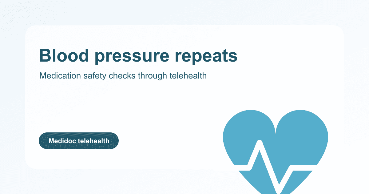 Blood pressure telehealth consultation with heart health monitor illustration